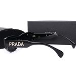 Prada Metal‑Letter Logo Gradient Sunglasses, Cat‑Eye/Narrow Square Frame - Image 6
