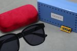 Gucci Vintage Fashion Trend Double‑G Logo Temple Square Frame Sunglasses - Image 2