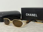 Chanel Hollow‑Out Double‑C Metal  Logo Gradient Sunglasses