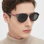 Prada Vintage Double‑Bridge Aviator Gradient Sunglasses,Polygonal/Round/Square Frame - Image 7