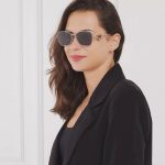 Prada Triangle‑Logo Metal Frame Sunglasses with Gradient Lenses, Polygonal / Butterfly / Double‑Bridge Frame - Image 10