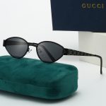Gucci Vintage All‑Over GG Pattern Temple Metal Small‑Frame Sunglasses,Oval/Cat‑Eye - Image 4