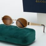 Gucci Vintage All‑Over GG Pattern Temple Metal Small‑Frame Sunglasses,Oval/Cat‑Eye - Image 10