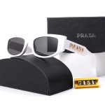Prada Metal‑Letter Logo Gradient Sunglasses, Cat‑Eye/Narrow Square Frame - Image 13