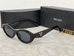 Prada Vintage Oval Small‑Frame Sunglasses,Cat‑Eye /Metal Frame - Image 18