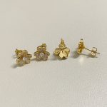VCA Frivole Full Diamond Clover Stud Earrings - Image 7