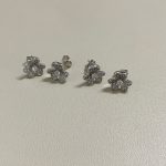 VCA Frivole Full Diamond Clover Stud Earrings - Image 8