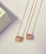 VCA Kaleidoscope Necklace, White Gold-Tone / Rose Gold-Tone - Image 3