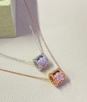 VCA Kaleidoscope Necklace, White Gold-Tone / Rose Gold-Tone