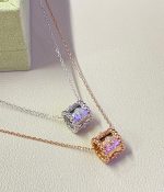 VCA Kaleidoscope Necklace, White Gold-Tone / Rose Gold-Tone