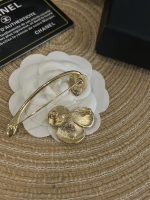 Chanel Enamel Flower Petals with Full Diamond Leaves Detachable Brooch Pin, Available in Red & White - Image 3