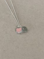 Tiffany & Co. Enamel Heart Necklace, Available in Diamond & Non-Diamond Styles - Image 2