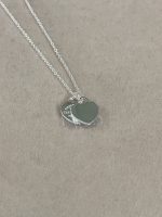 Tiffany & Co. Enamel Heart Necklace, Available in Diamond & Non-Diamond Styles - Image 8