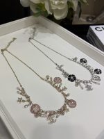 Chanel 26C New Camellia Pearl Tassel Necklace, Available in Pink & Black