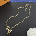 LV Letter Pendant Necklace, Multiple Styles（Adorned with Crystals, Pearls & Monogram Flower） - Image 9