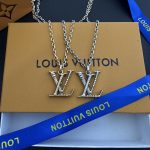 LV Letter Pendant Necklace, Multiple Styles（Adorned with Crystals, Pearls & Monogram Flower） - Image 12