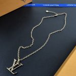 LV Letter Pendant Necklace, Multiple Styles（Adorned with Crystals, Pearls & Monogram Flower） - Image 14