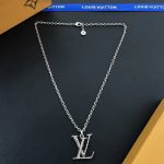 LV Letter Pendant Necklace, Multiple Styles（Adorned with Crystals, Pearls & Monogram Flower） - Image 15