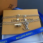 LV Letter Pendant Necklace, Multiple Styles（Adorned with Crystals, Pearls & Monogram Flower） - Image 17