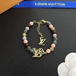 LV Crown Rhinestone Pendant with Colorful Beads Necklace/Bracelet - Image 4