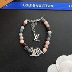 LV Crown Rhinestone Pendant with Colorful Beads Necklace/Bracelet - Image 10