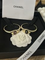 Chanel new oval/square polished black/red enamel oil drop bracelet - Image 10