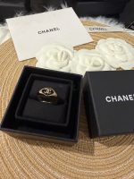 Chanel new rounded-diamond/square polished black/red enamel oil drop ring - Image 19