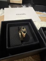 Chanel new rounded-diamond/square polished black/red enamel oil drop ring - Image 18