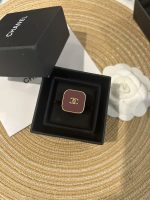 Chanel new rounded-diamond/square polished black/red enamel oil drop ring - Image 7