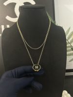 Chanel new glossy wide black/red enamel ring + chain dual-purpose pendant necklace - Image 6