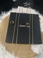 Chanel new glossy wide black/red enamel ring + chain dual-purpose pendant necklace - Image 5