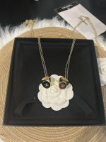 Chanel new glossy wide black/red enamel ring + chain dual-purpose pendant necklace - Image 4