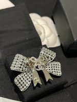 Chanel 25K Rhinestone Bow Brooch - Two-Tone Heavy Craftsmanship - Image 7