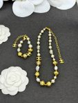 Chanel 26B New Bud C Pearl Necklace/Bracelet