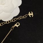 Chanel new 26b half diamond double C necklace - Image 5
