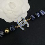Chanel Blue Ball Double C Necklace/Earrings - Image 2