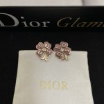 Dior new clover leaf powder enamel letter earrings - Image 12