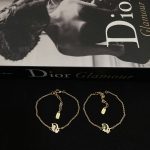 Dior New Bow Enamel Letter Bracelet, available in pink and green