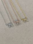 Tiffany Full Rhinestone Bow Necklace