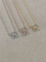 Tiffany Full Rhinestone Bow Necklace