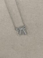 Tiffany Full Rhinestone Bow Necklace - Image 2