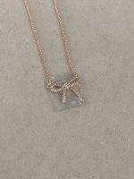 Tiffany Full Rhinestone Bow Necklace - Image 3
