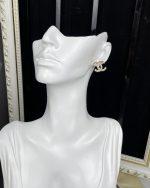 Chanel 23B New Rhinestone-Studded Twisted Rope Stud Earrings - Image 8