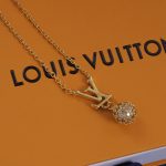LV Initials Pavé Rhinestone Ball Jewelry, Necklace / Bracelet / Earrings, Gold Tone / Silver Tone - Image 5