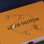 LV Initials Pavé Rhinestone Ball Jewelry, Necklace / Bracelet / Earrings, Gold Tone / Silver Tone - Image 6