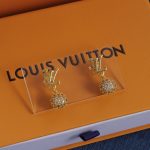 LV Initials Pavé Rhinestone Ball Jewelry, Necklace / Bracelet / Earrings, Gold Tone / Silver Tone - Image 8
