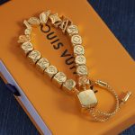 LV Vers Dice Adjustable Slide Bracelet, Gold Tone / Silver Tone - Image 3