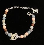LV Crown Rhinestone Pendant with Colorful Beads Necklace/Bracelet - Image 15