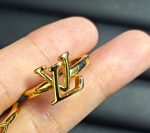 LV Intertwined Letter / Openwork Flower & Pearl Ring - Image 6