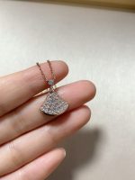 Bvlgari Full Rhinestone Skirt Pendant Necklace - Image 2